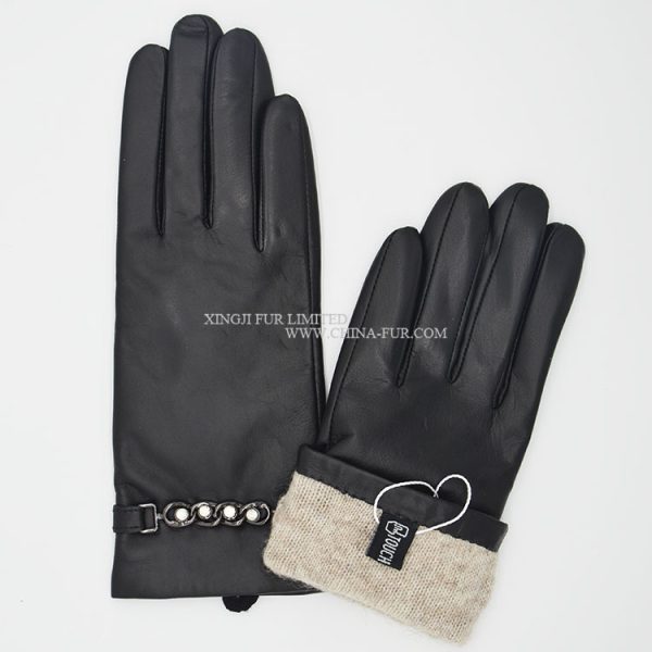 Real Sheep Skin Leather Gloves