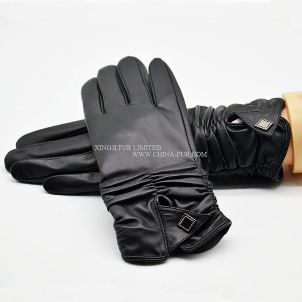 Real Sheep Skin Leather Gloves