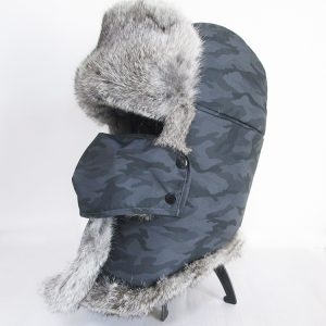 Real Rabbit Fur Trapper Hat